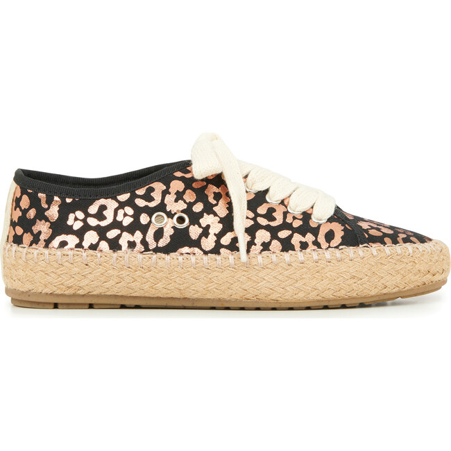 Agonis Teen Espadrille Sneaker, Black Leopard - Sneakers - 2