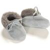 Shearling Moccasins, Gray - Loafers - 1 - thumbnail