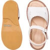 Classic Sandal with Scallop, White - Sandals - 2