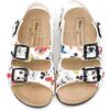 Mickey Print Sandals, White - Sandals - 2