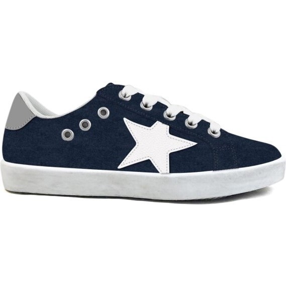 Mia Star Lace Sneaker, Navy Suede