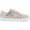 Mia Star Lace Sneaker, Gold Glitter & Pink - Sneakers - 1 - thumbnail