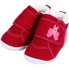 Smiley Bunny First Walking Shoes, Red - Sneakers - 1 - thumbnail