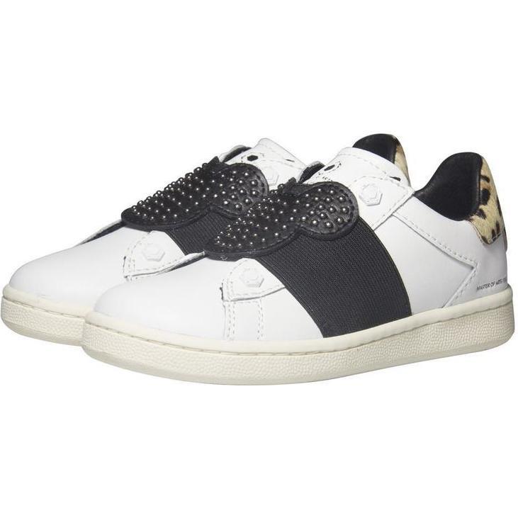 Braker Leopard Sneakers, White - Sneakers - 1