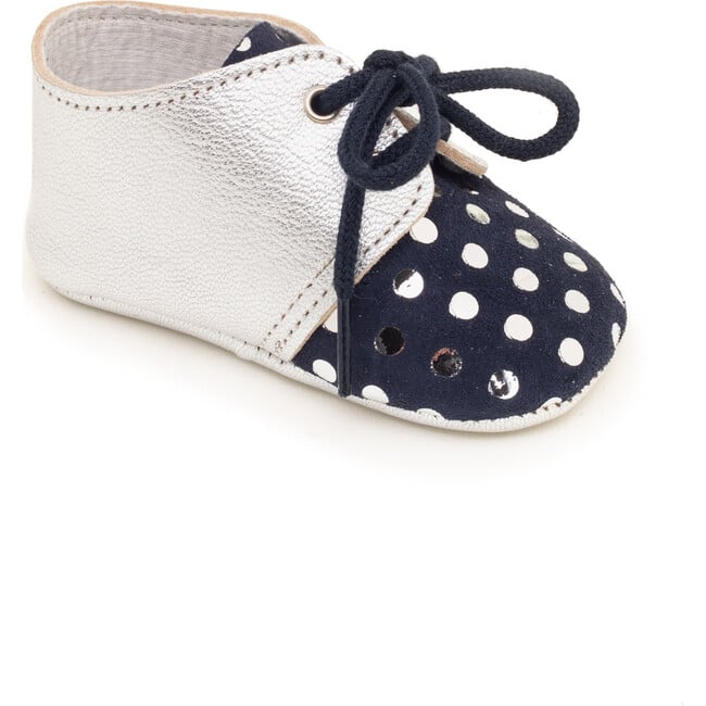 Lou Marine Shoe, Silver Dots - Booties - 1
