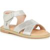 Rose Sandal, Silver - Sandals - 1 - thumbnail