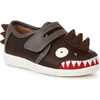 Dinosaur Sneaker, Espresso - Sneakers - 1 - thumbnail