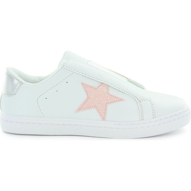 Hayden's Star Slip On Sneaker, White - Sneakers - 1