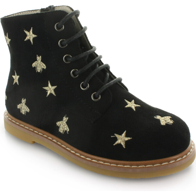 Junipers Star Lace Boot, Black