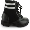 Dara's Lace Combat Boot, Black - Boots - 1 - thumbnail