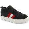 Kai Stripe Knit Sneaker, Black - Sneakers - 1 - thumbnail