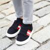 Kai Stripe Knit Sneaker, Black - Sneakers - 2