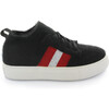 Kai Stripe Knit Sneaker, Black - Sneakers - 3
