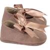 Gold Bow Moccasins, Rose - Loafers - 1 - thumbnail