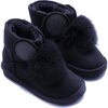 Shearling Boots, Black - Boots - 1 - thumbnail
