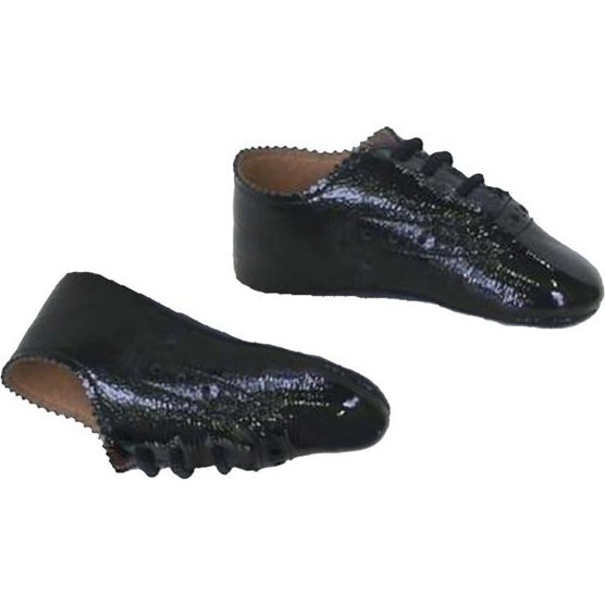 Scallop Baby Shoe 1920, Black