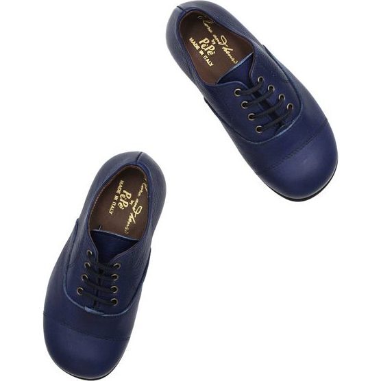 Leather Oxford, Navy