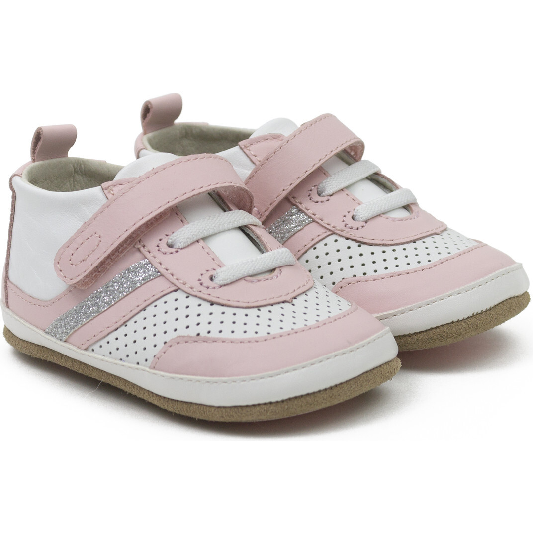 Everyday Eliza Sneaker, White & Pink - Sneakers - 1