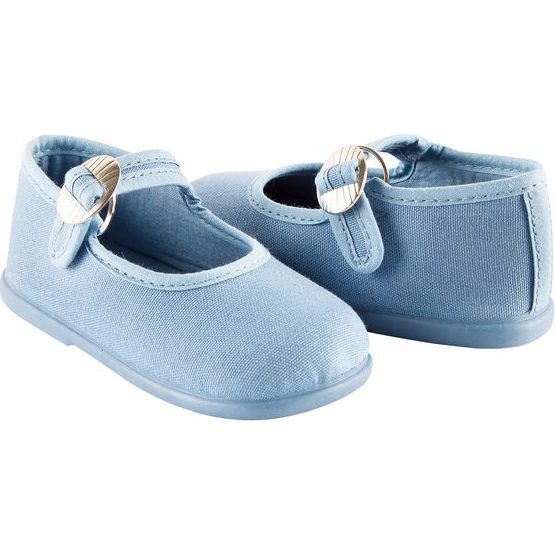 Canvas Mary Jane, Blue - Namoo Shoes | Maisonette