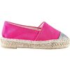 Color Block Espadrille, Fuchsia Glitter - Espadrilles - 1 - thumbnail