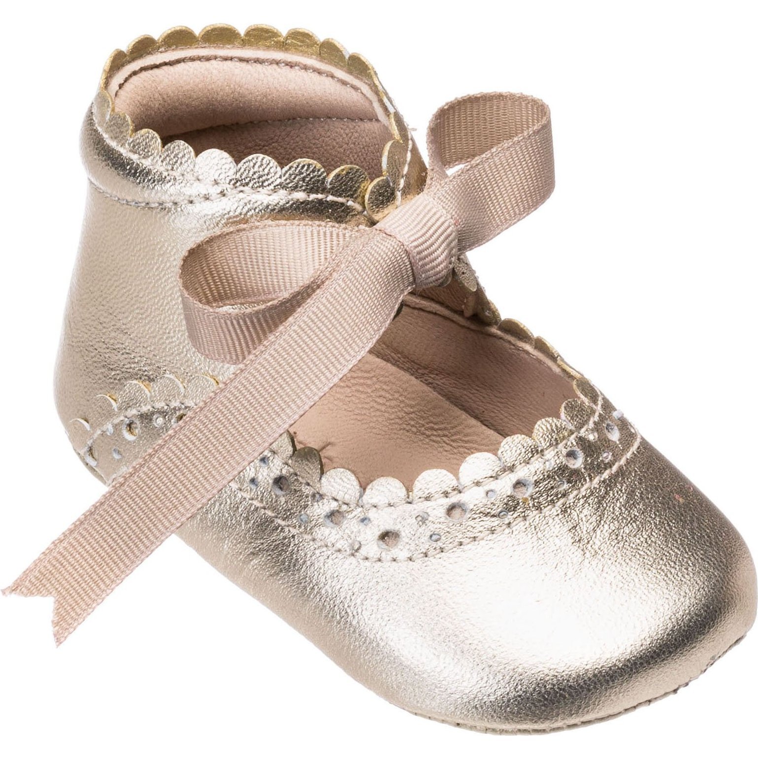Baby Sabrina, Gold Elephantito Shoes Booties Maisonette