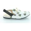 Ali's Chain Mule, White & Floral Print - Sneakers - 1 - thumbnail