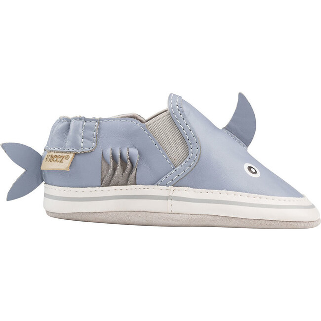 Sebastian Shark Soft Soles, Blue - Crib Shoes - 3