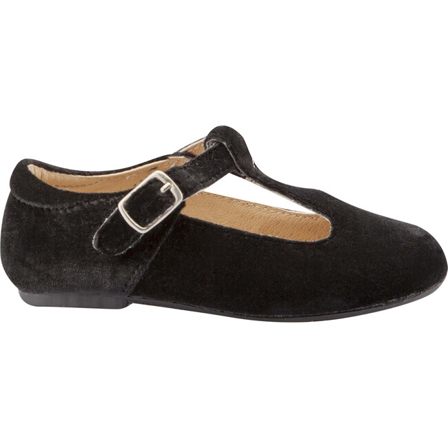 Dusk Praline T-Strap, Black Velvet - Mary Janes - 4