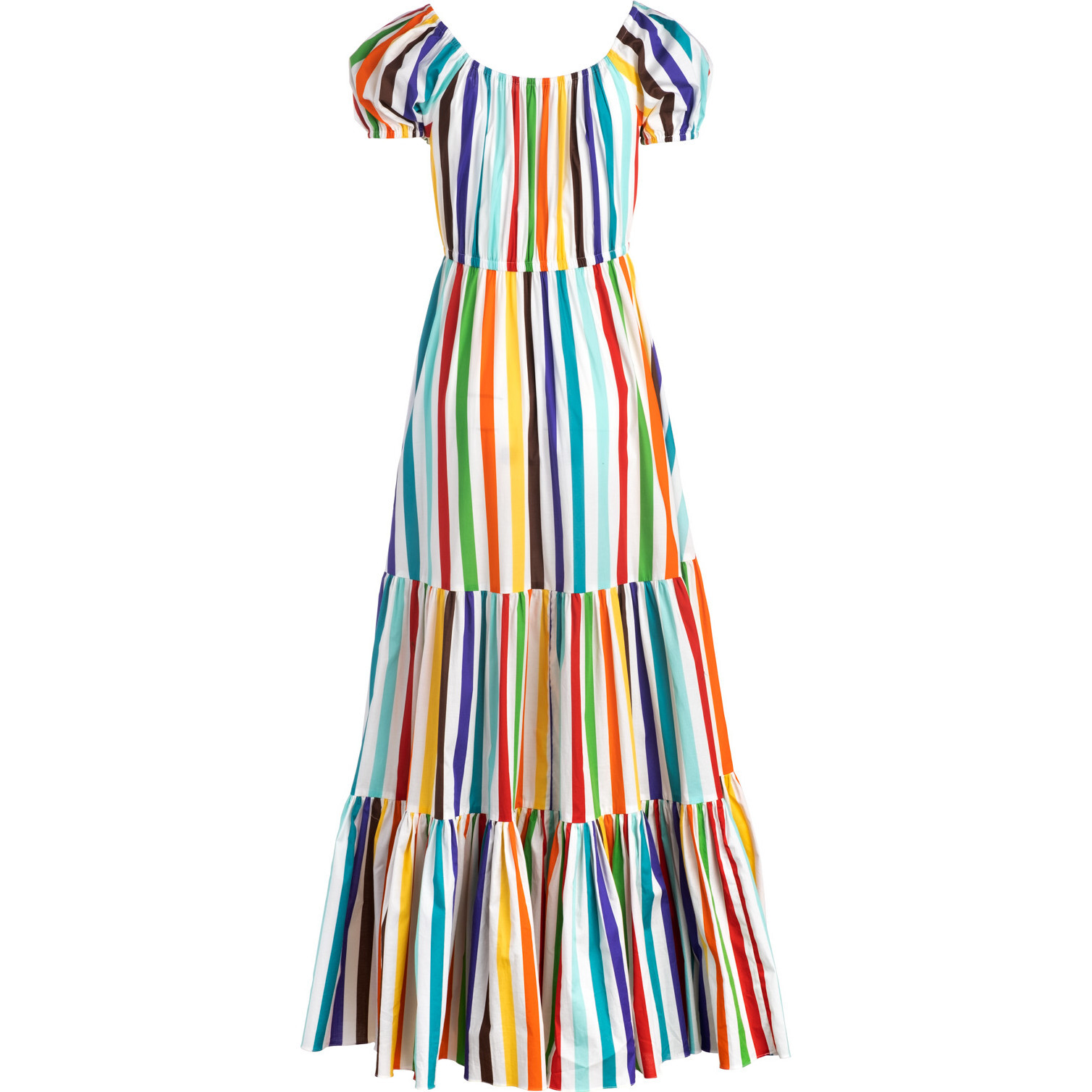chinese dress ladies AMANDA UPRICHARD SIMA MAXI IN RAINBOW STRIPE DRESS  SHOP DDMINE