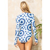 Women's Mila Long Sleeve One Piece, Painted Suns - One Pieces - 2