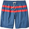Men's Anchor Swim Trunk, Red Stripe - Swim Trunks - 1 - thumbnail