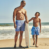 Men's Bayberry Swim Trunk, Blue Waves - Swim Trunks - 2