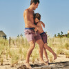 Men's Bayberry Swim Trunk, Red Waves - Swim Trunks - 2