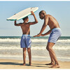 Men's Bayberry Swim Trunk, Blue Waves - Swim Trunks - 4