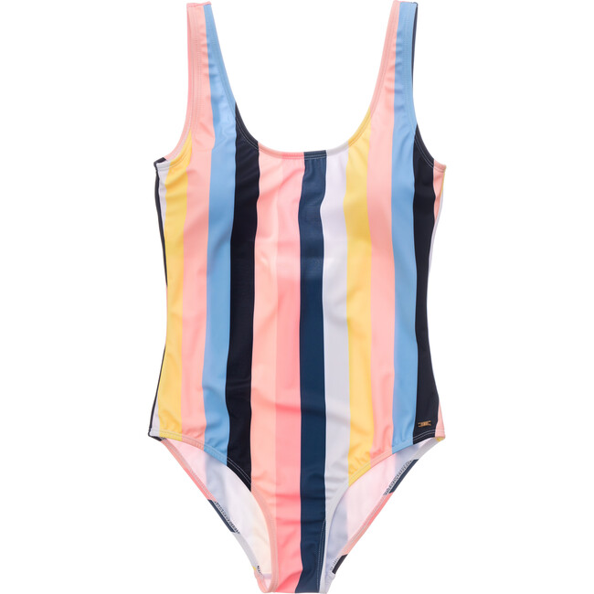 Womens Opti Stripe Scoop Swimsuit