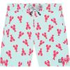 Men's Lobster Swim Trunk,  Light Blue & Berry - Swim Trunks - 1 - thumbnail