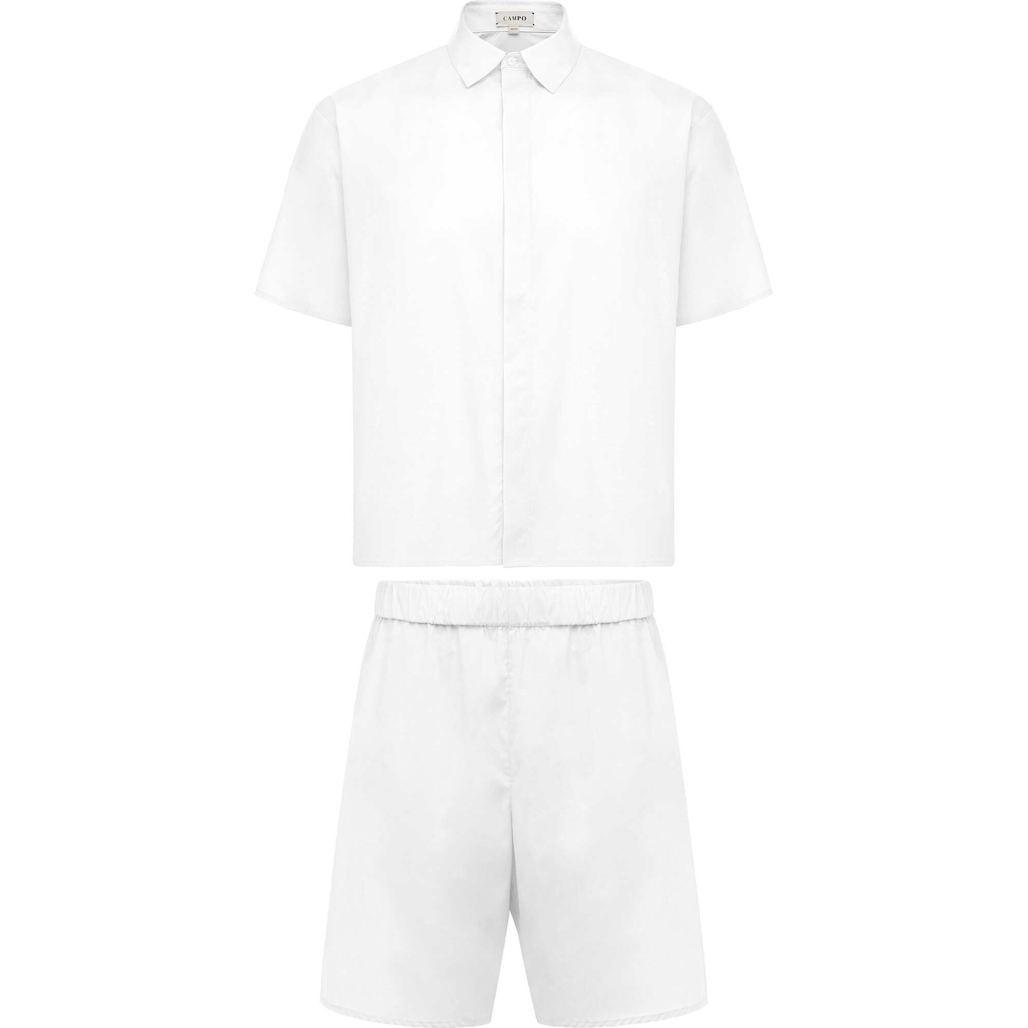Men's Nelson Pajama Set, Milk - Pajamas - 1
