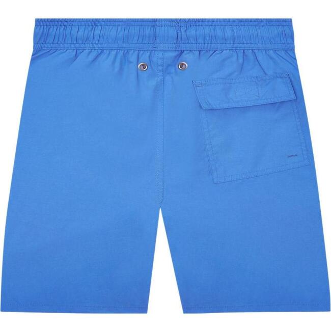 Men's Solid Swim Trunk,  Electric Blue - Swim Trunks - 2