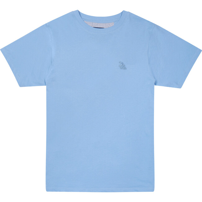 Men's T-Shirt, Chambray Blue - Tees - 1