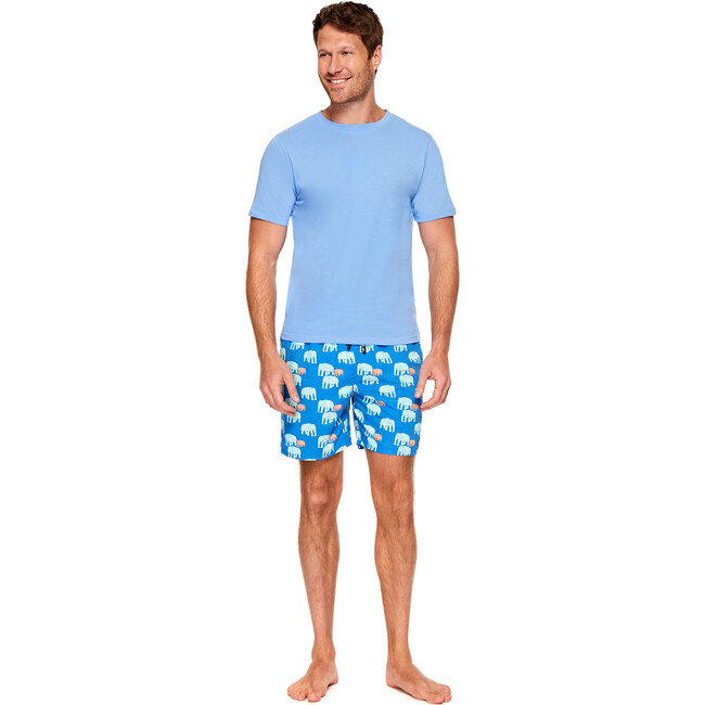 Men's T-Shirt, Chambray Blue - Tees - 2