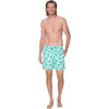 Men's Pineapple Swim Shorts, Green - Swim Trunks - 2