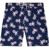 Mens Pineapple Swim Trunk, Shell Pink - Swim Trunks - 1 - thumbnail