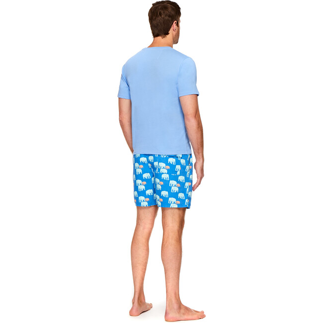 Men's T-Shirt, Chambray Blue - Tees - 3