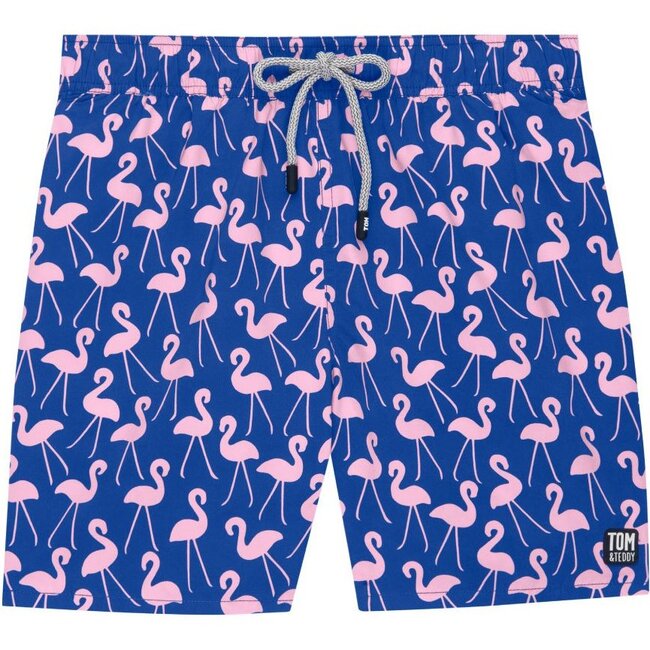 Mens Flamingo Swim Trunk, Rose
