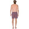 Men's Turtle Swim Shorts, Navy and Orange - Swim Trunks - 3