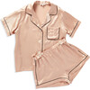 Women's Katelyn Top & Fiona Short Pajama Set, Rose Smoke - Pajamas - 1 - thumbnail