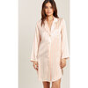 Women's Jillian Night Shirt, Petal & Cream - Pajamas - 3