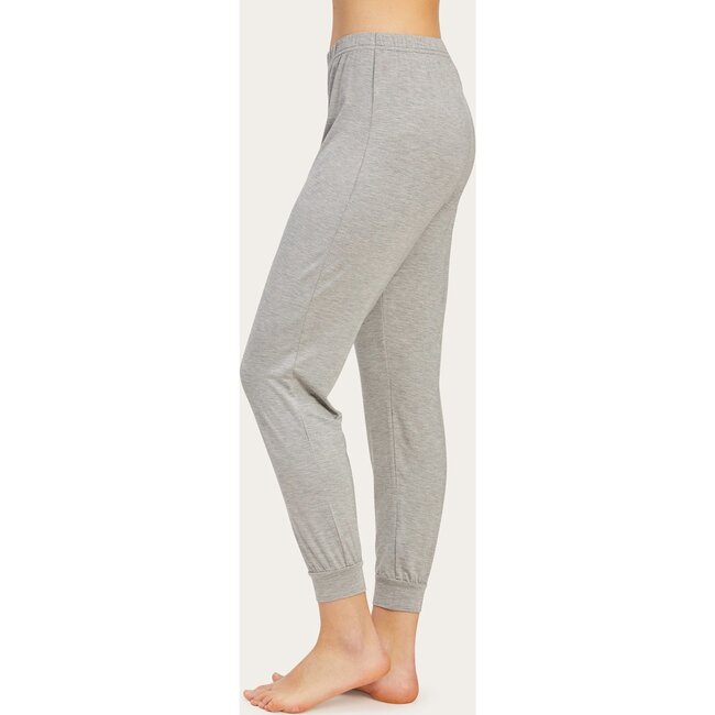 Women's June PJ Set, Gray & Noir - Pajamas - 4