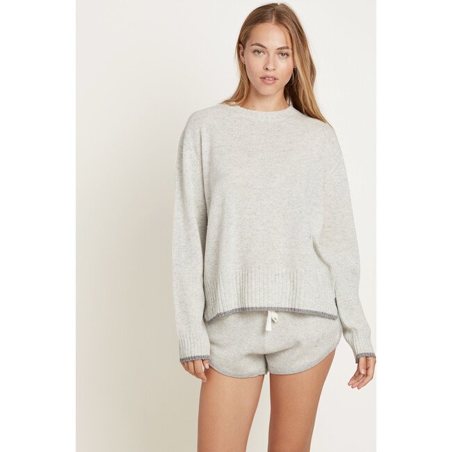 Women's Charlee Sweater, Pale Grey