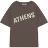 Rooster Oversize T-Shirt Deep, Brown Athens - T-Shirts - 1 - thumbnail